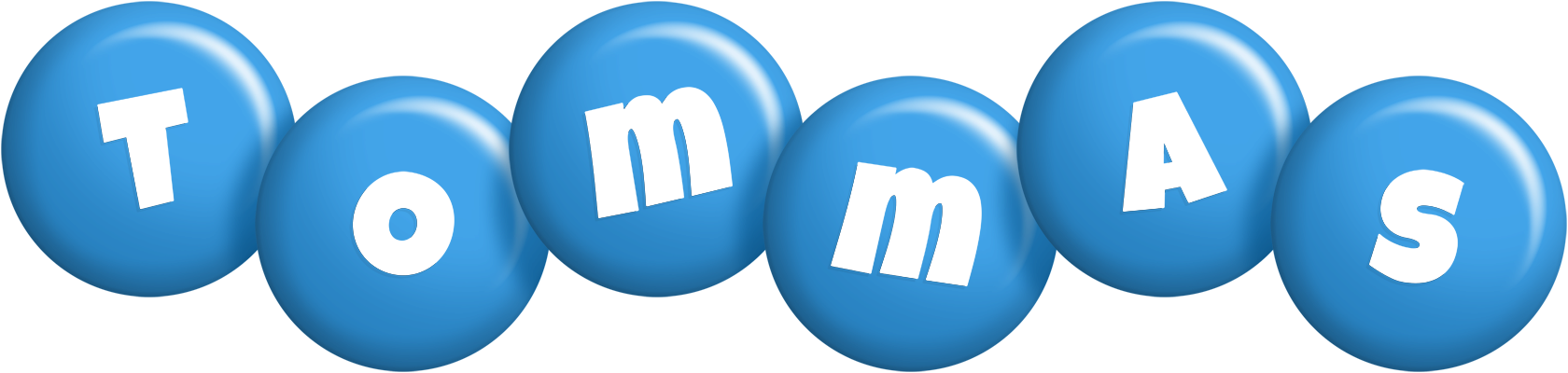 Tommas candy-blue logo