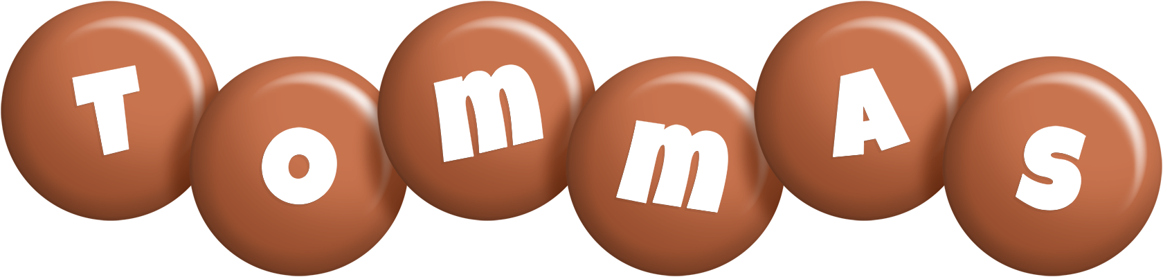 Tommas candy-brown logo