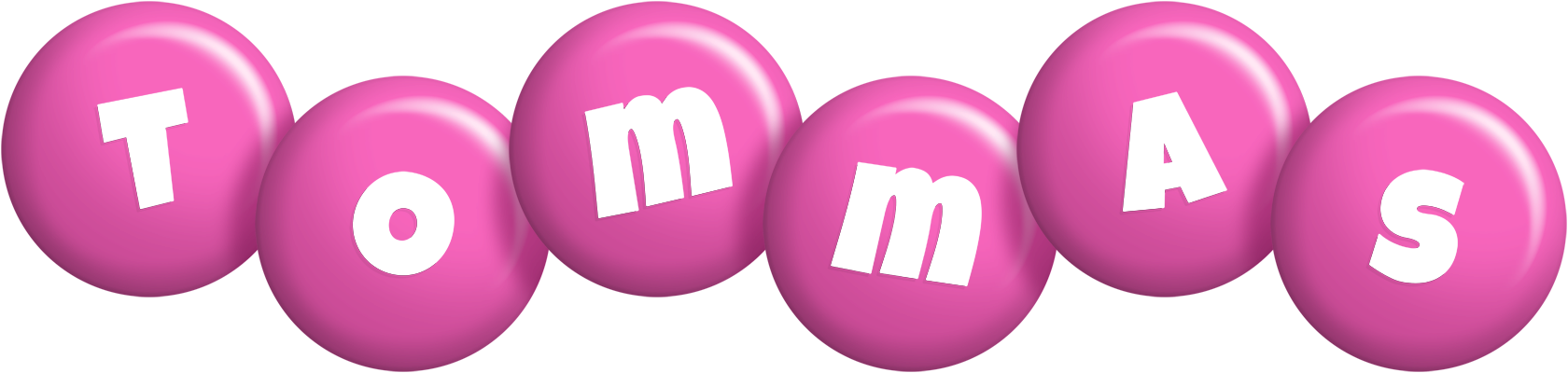 Tommas candy-pink logo