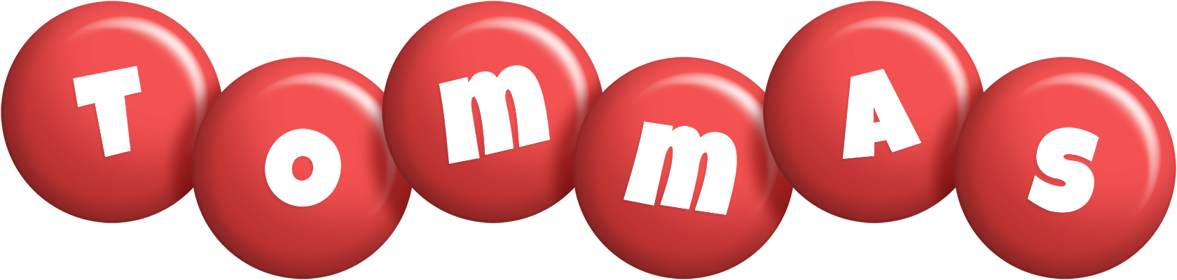 Tommas candy-red logo