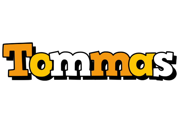 Tommas cartoon logo