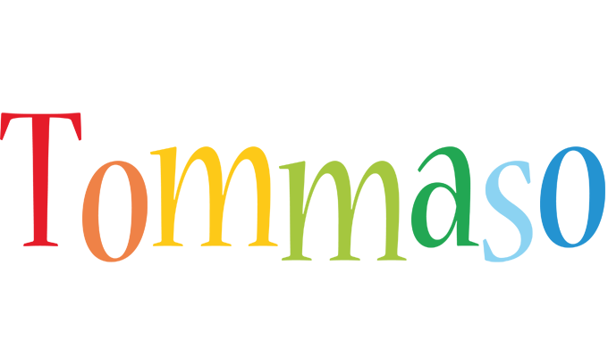 Tommaso birthday logo