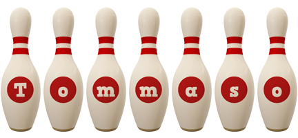 Tommaso bowling-pin logo