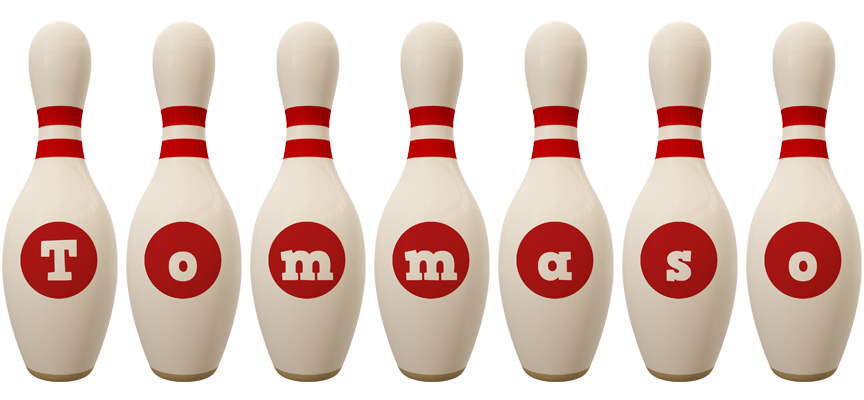 Tommaso bowling-pin logo