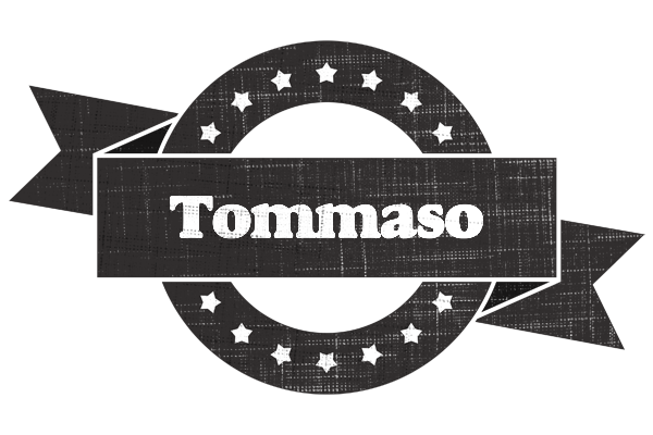 Tommaso grunge logo