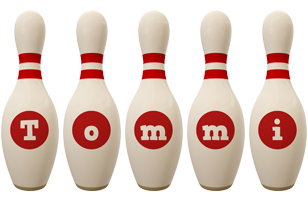 Tommi bowling-pin logo