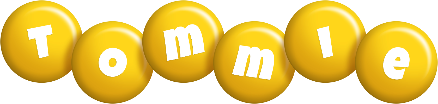 Tommie candy-yellow logo