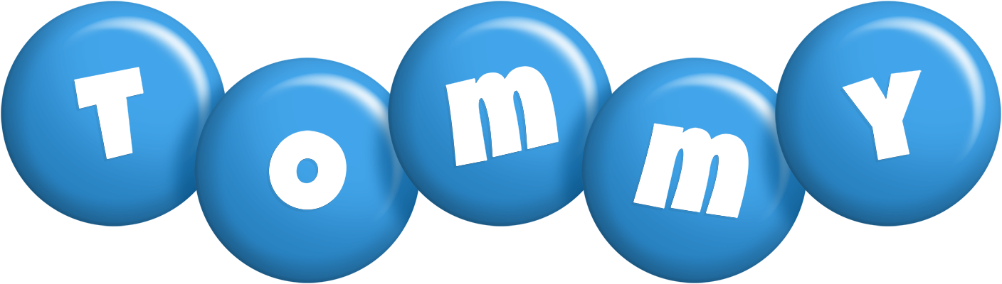 Tommy candy-blue logo
