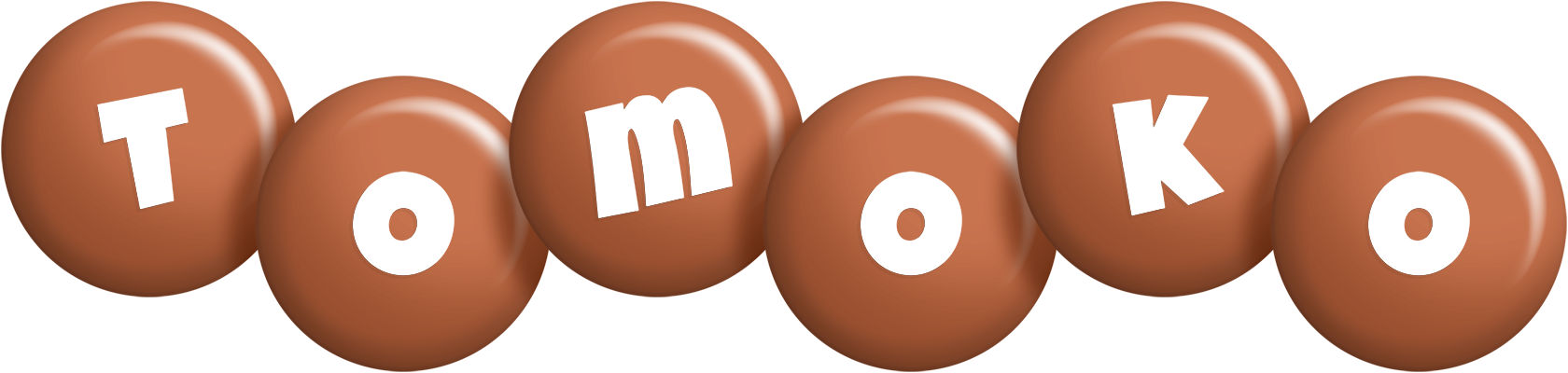 Tomoko candy-brown logo
