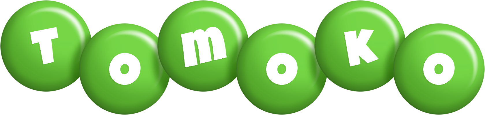 Tomoko candy-green logo
