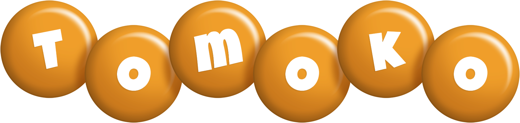 Tomoko candy-orange logo