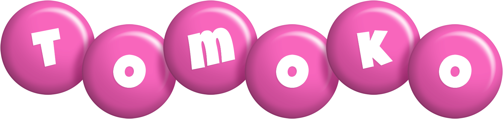 Tomoko candy-pink logo