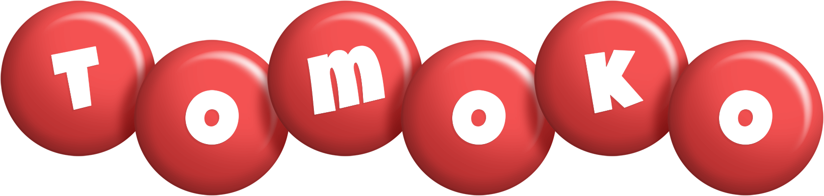 Tomoko candy-red logo