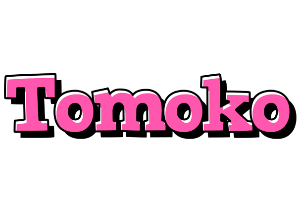 Tomoko girlish logo
