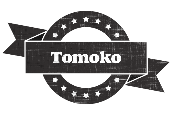 Tomoko grunge logo
