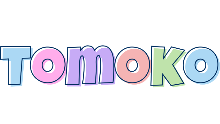 Tomoko pastel logo