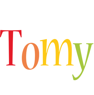 Tomy birthday logo