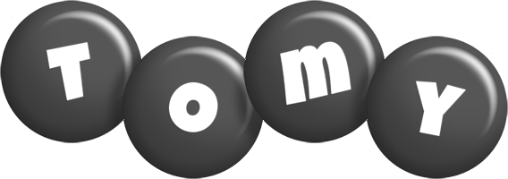 Tomy candy-black logo