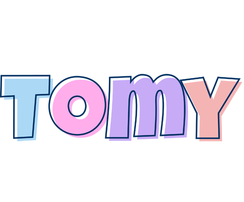 Tomy pastel logo