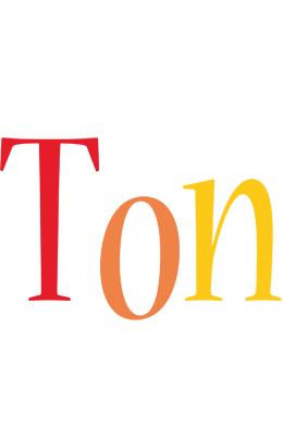 Ton birthday logo