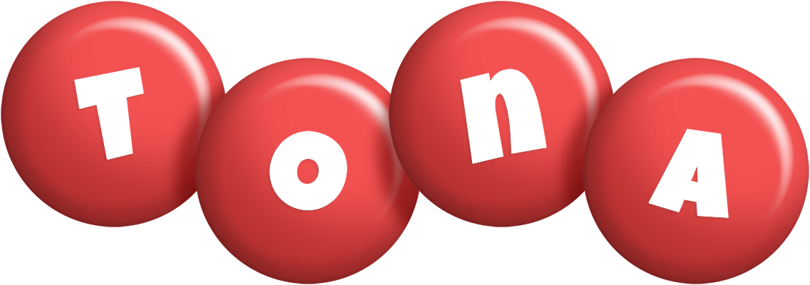 Tona candy-red logo