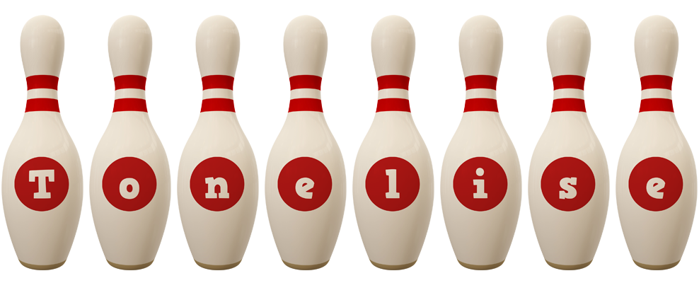 Tonelise bowling-pin logo