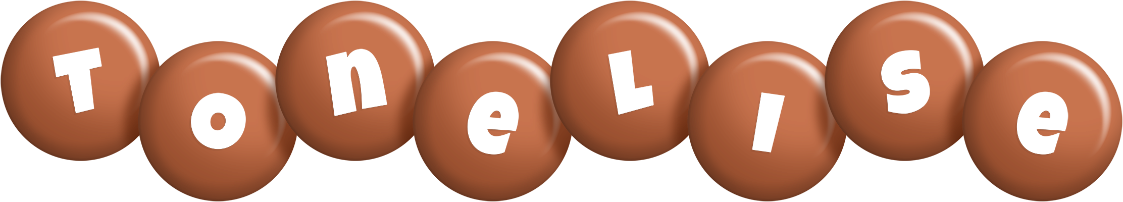 Tonelise candy-brown logo