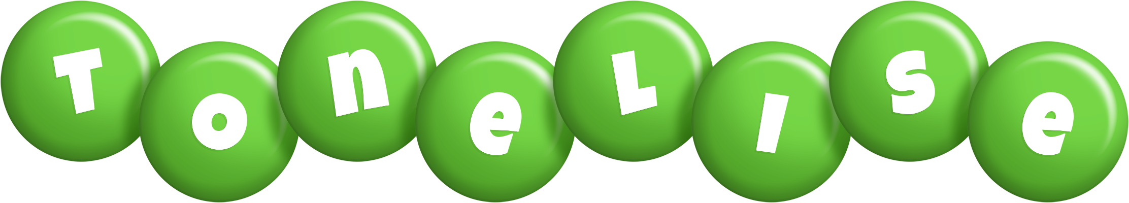 Tonelise candy-green logo