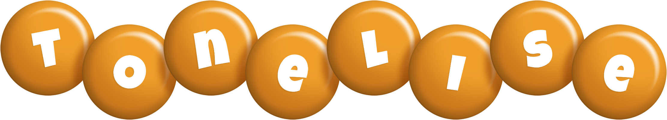 Tonelise candy-orange logo