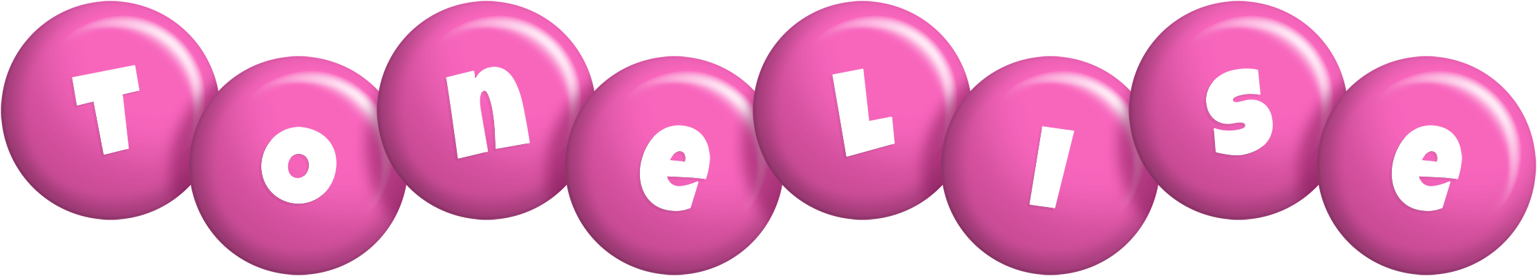 Tonelise candy-pink logo