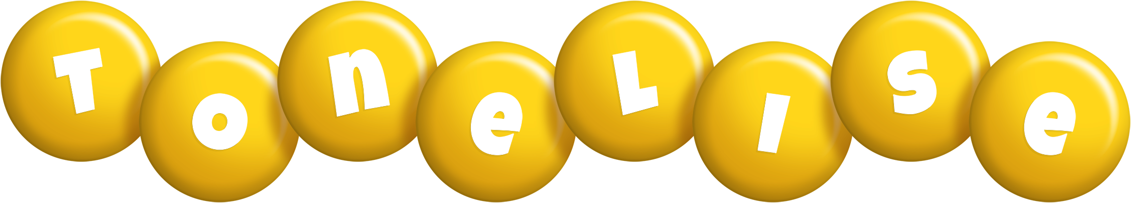 Tonelise candy-yellow logo
