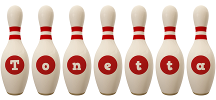 Tonetta bowling-pin logo