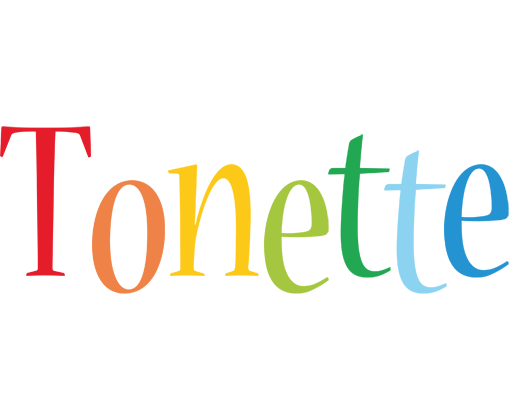 Tonette birthday logo