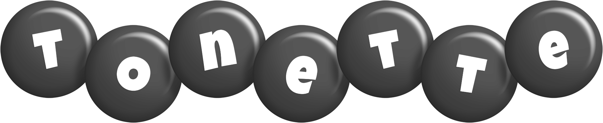 Tonette candy-black logo