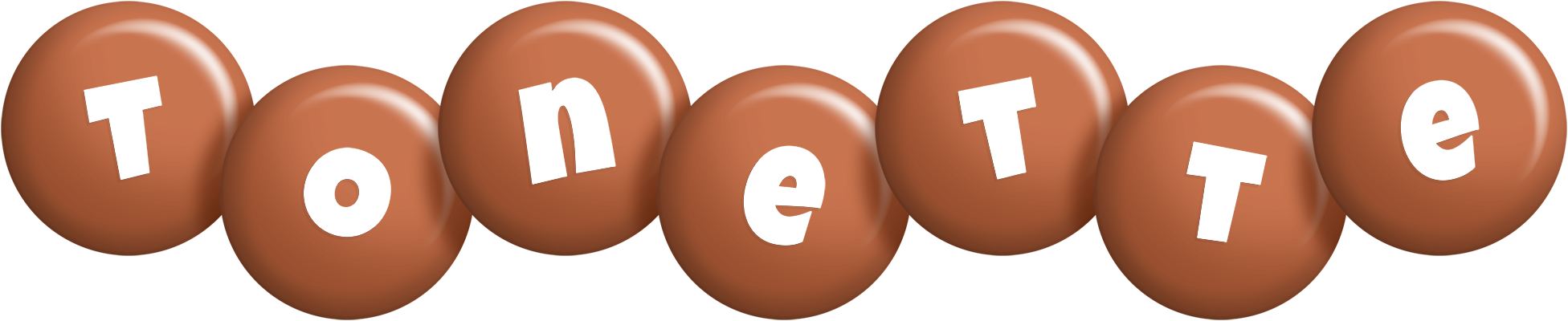 Tonette candy-brown logo