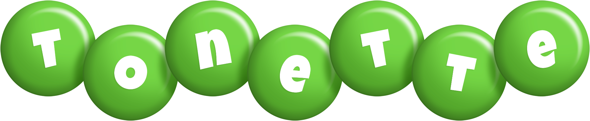 Tonette candy-green logo