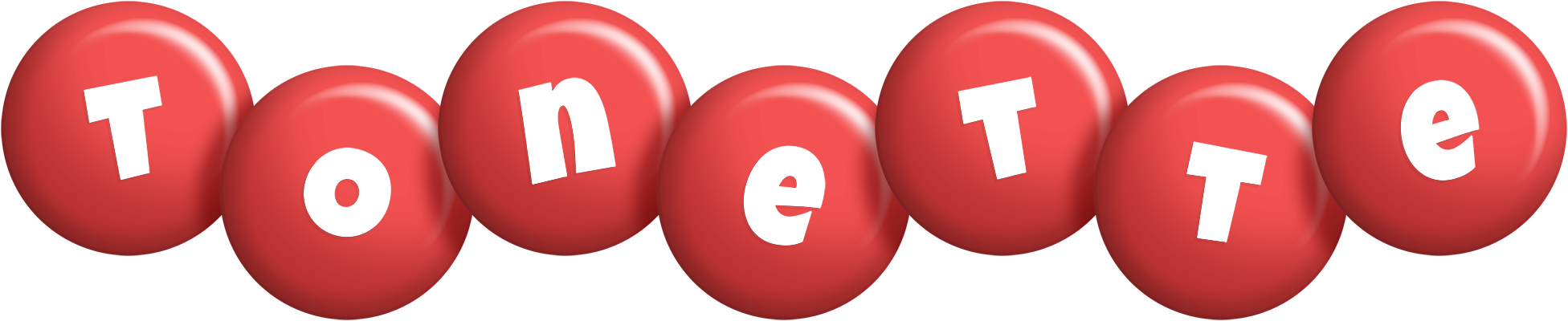 Tonette candy-red logo