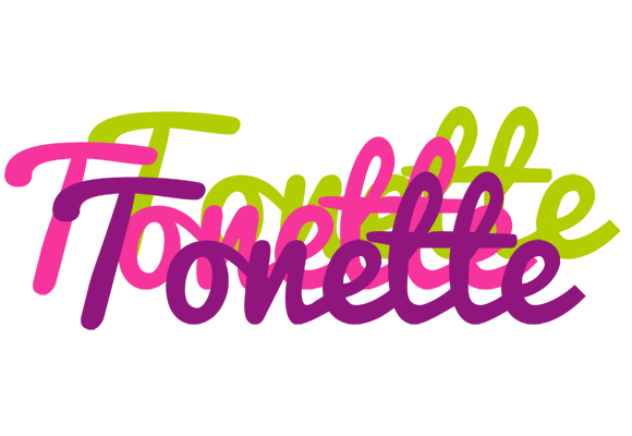 Tonette flowers logo