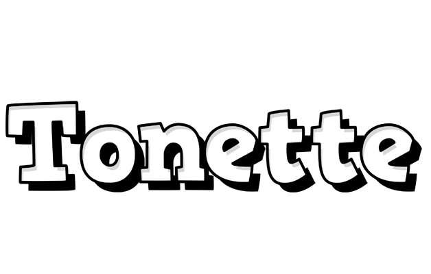 Tonette snowing logo