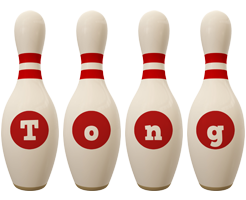 Tong bowling-pin logo