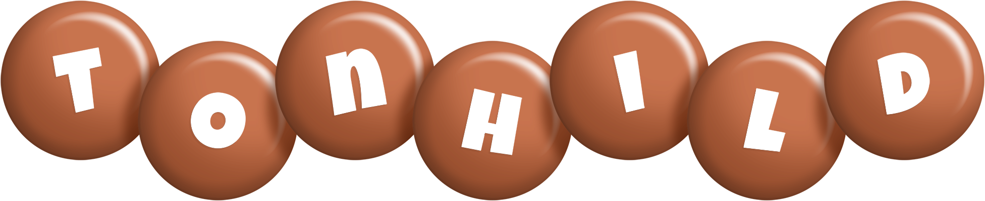 Tonhild candy-brown logo