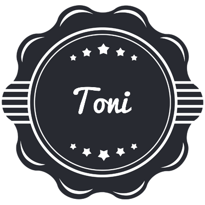 Toni badge logo
