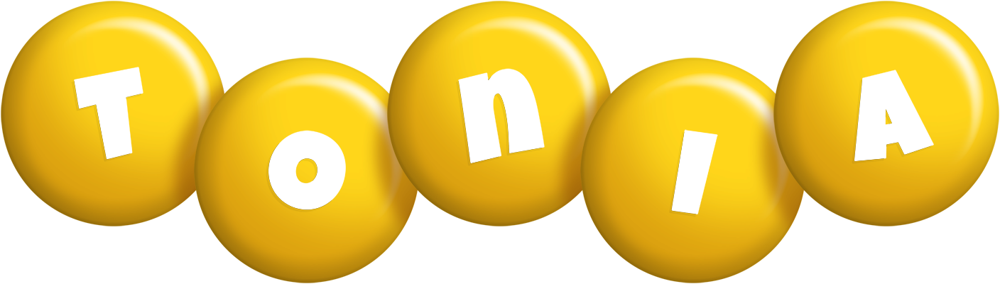 Tonia candy-yellow logo