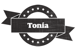 Tonia grunge logo