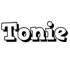 Tonie snowing logo