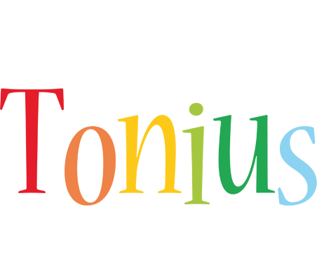 Tonius birthday logo