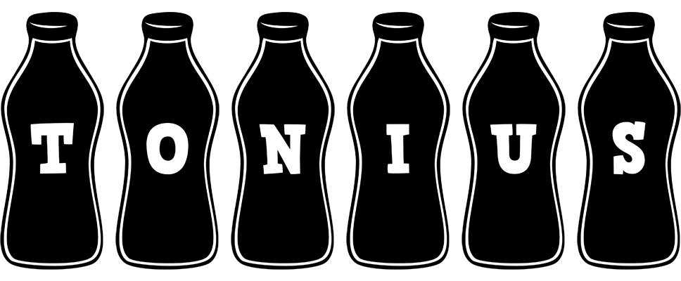 Tonius bottle logo