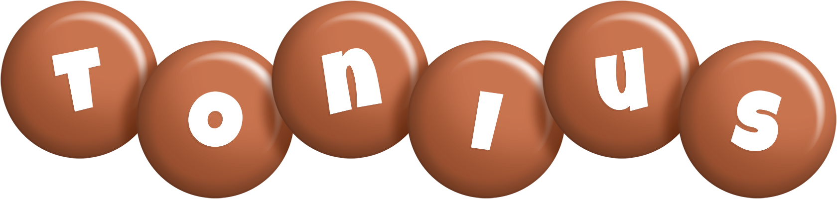 Tonius candy-brown logo