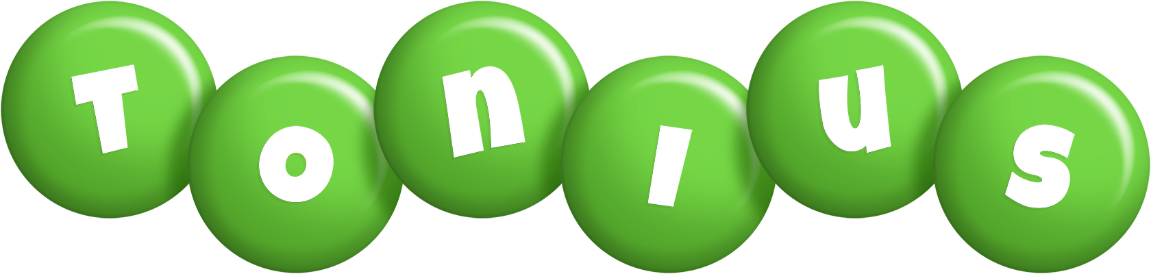 Tonius candy-green logo