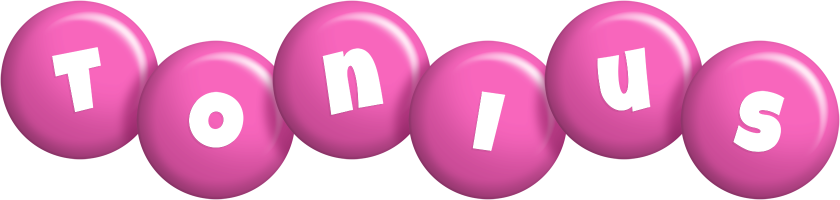 Tonius candy-pink logo